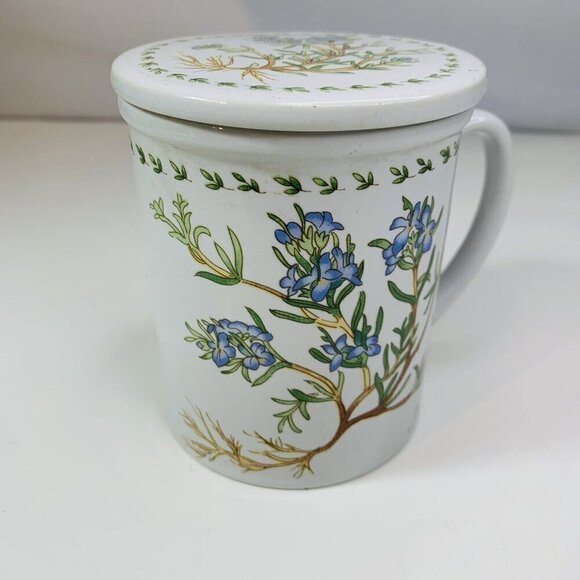 Rosemary Porcelain Coffee Mug Tea Cup Gryphonware China Wild Thyme Whimsical - Picture 5 of 8